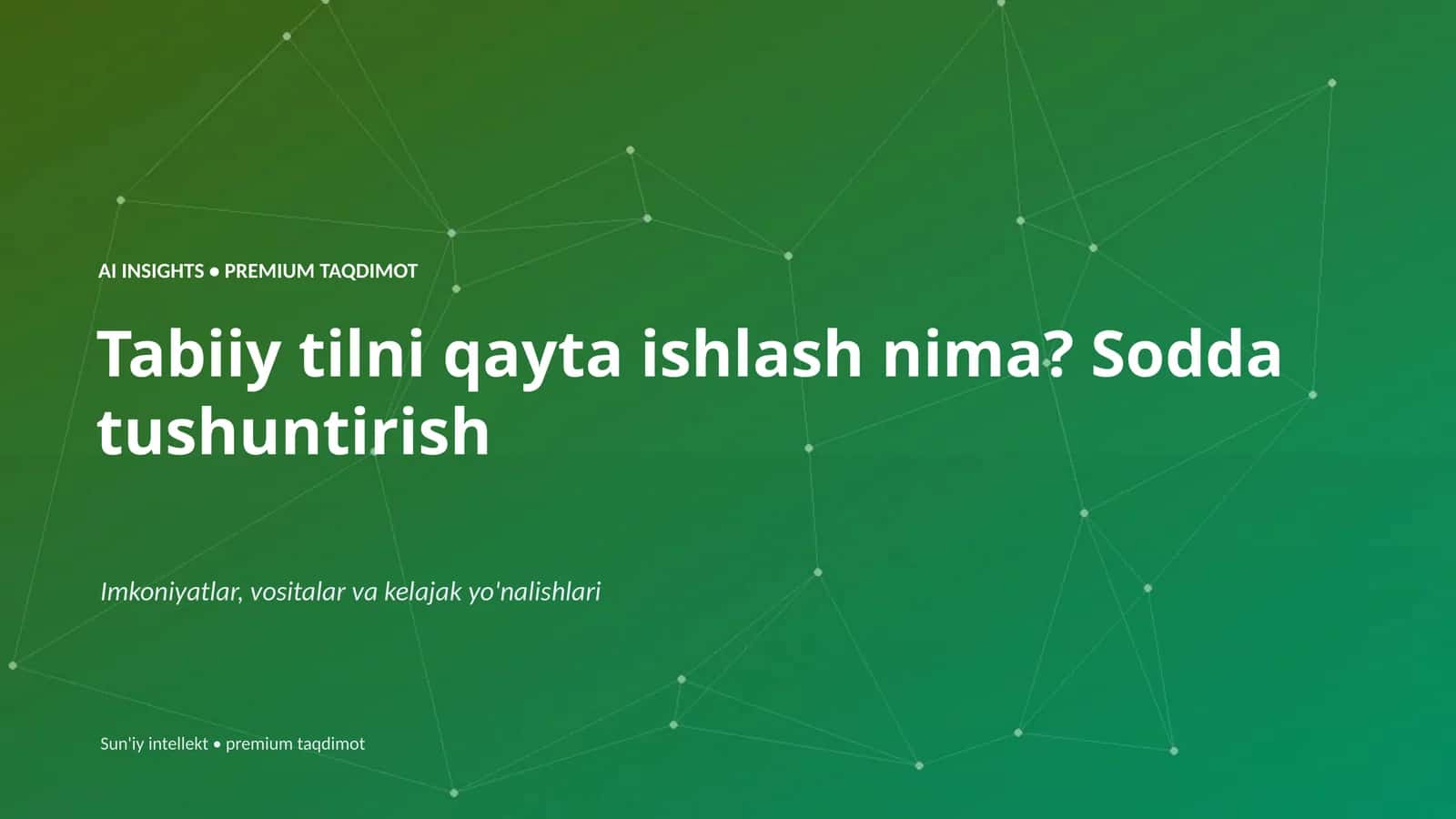AI INSIGHTS • PREMIUM TAQDIMOT 1