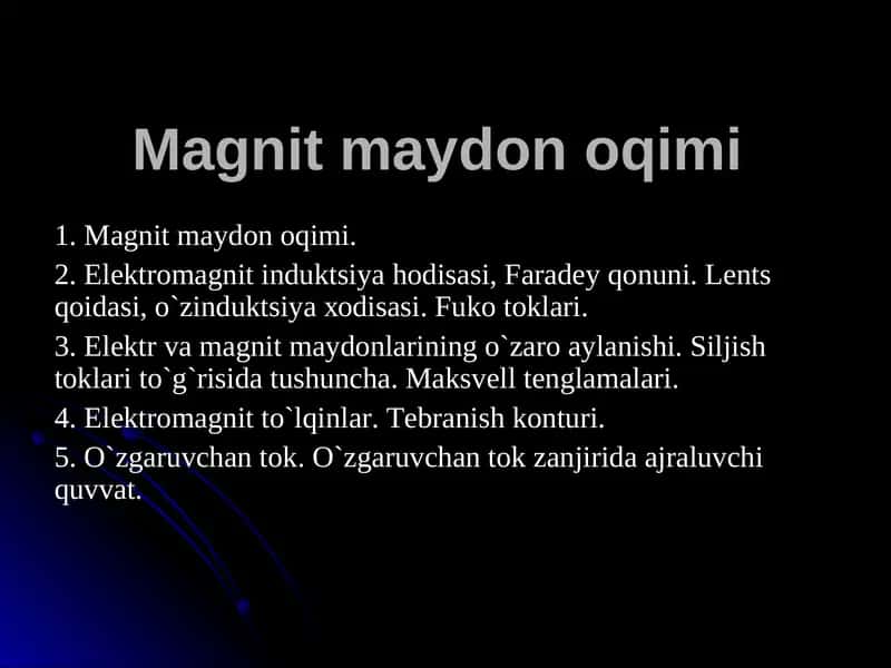 Magnit maydоnоqimi 1