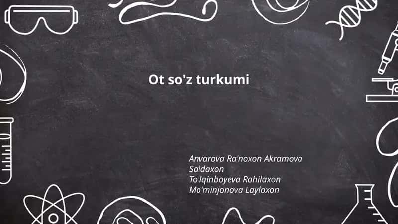 Ot so'z turkumi 1