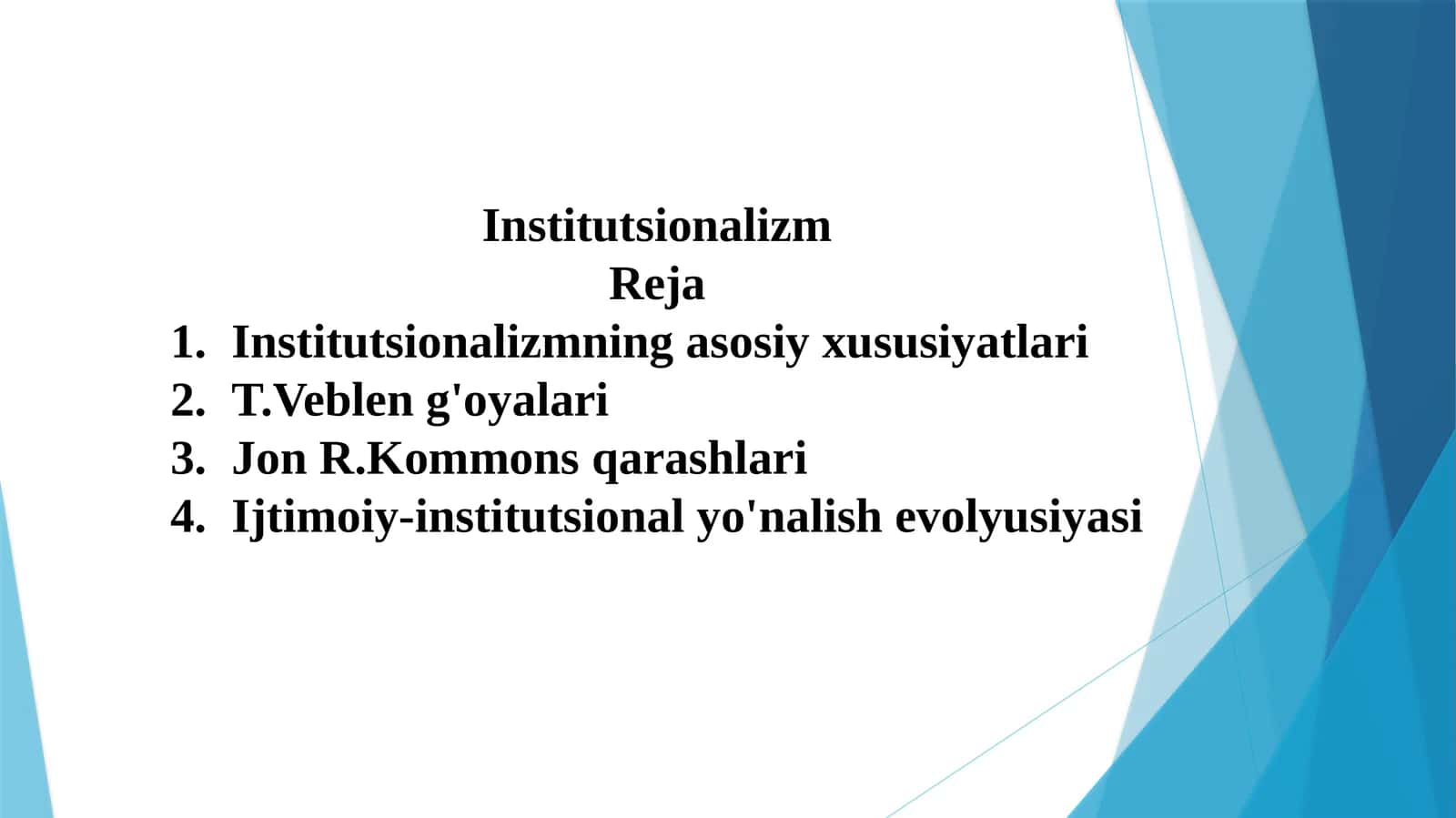 Institutsionalizm 1