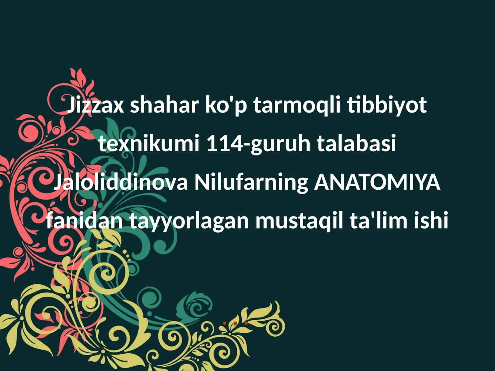 Bo'yin mushaklari anatomik tuzilishi 1
