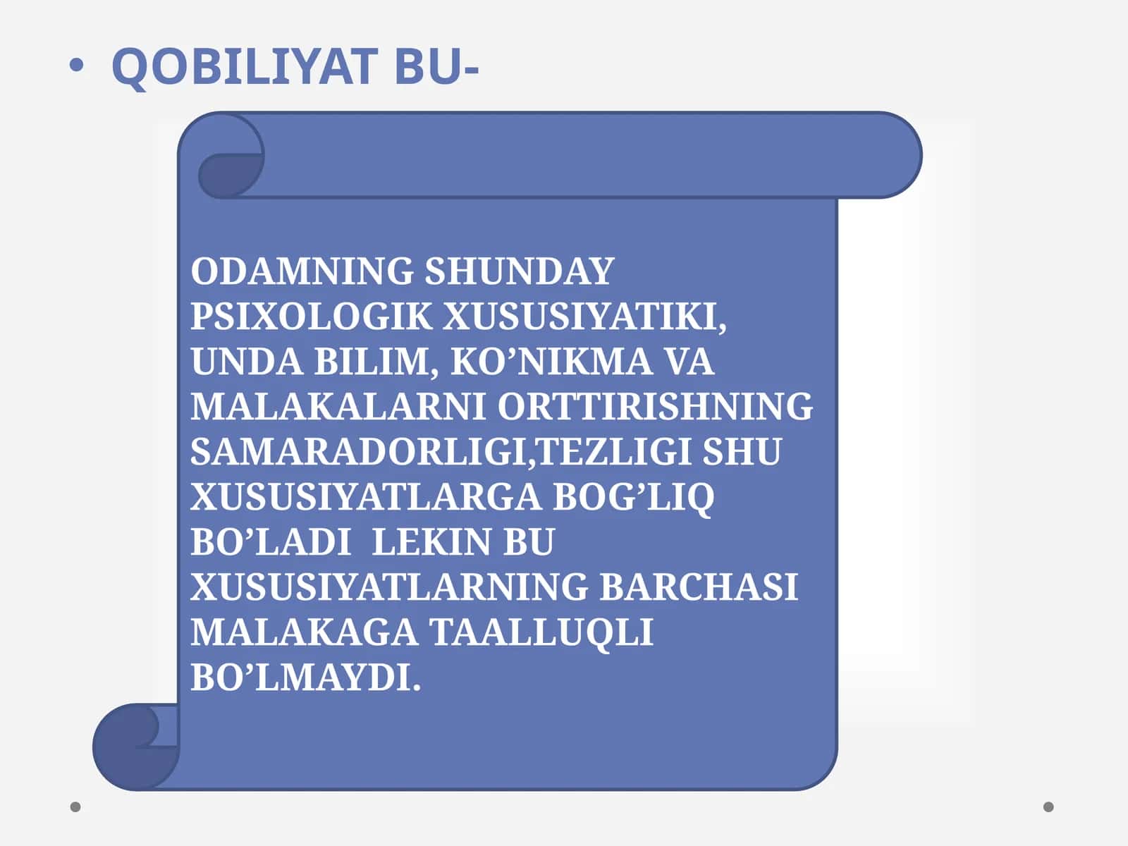 QOBILIYAT BU 1