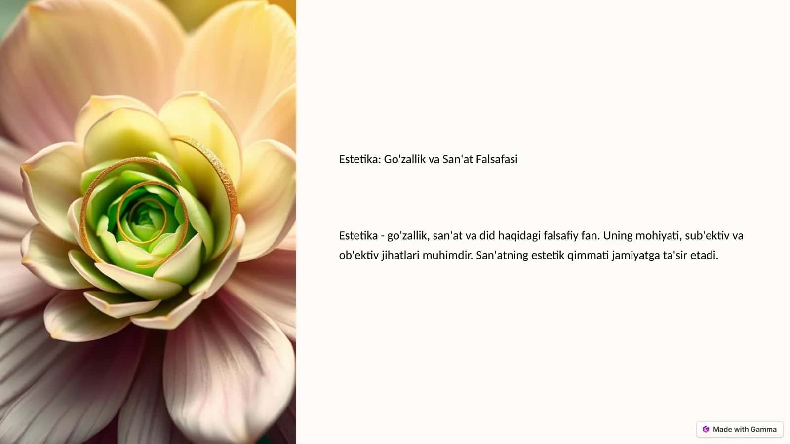 Estetika: Go'zallik va San'at Falsafasi 1