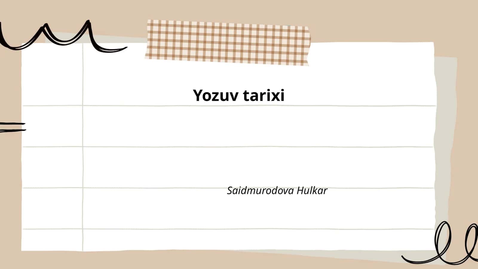 Yozuv tarixi 1