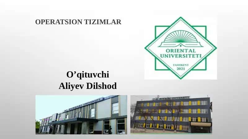 OPERATSION TIZIMLAR 1