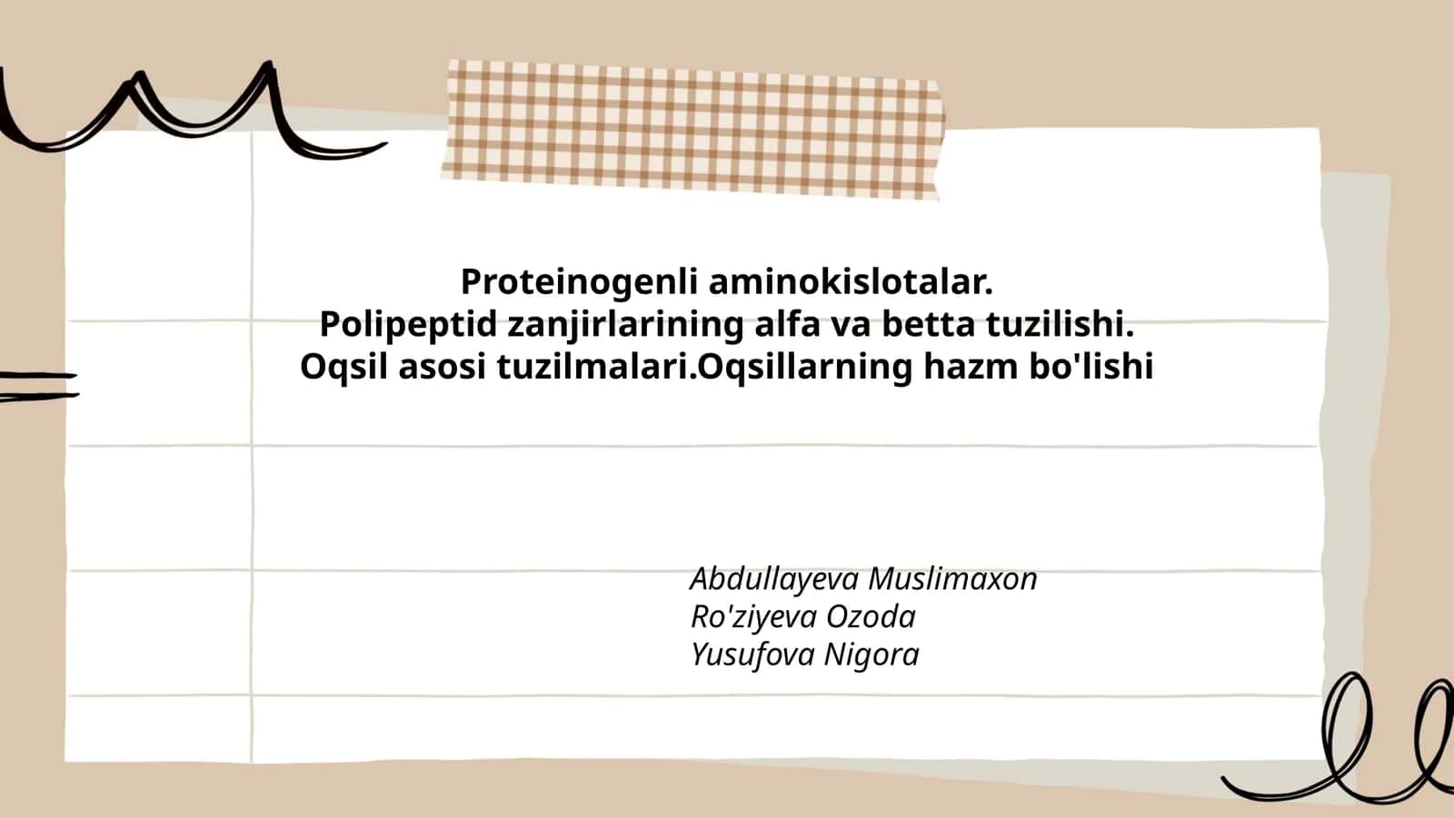 Proteinogenli aminokislotalar 1