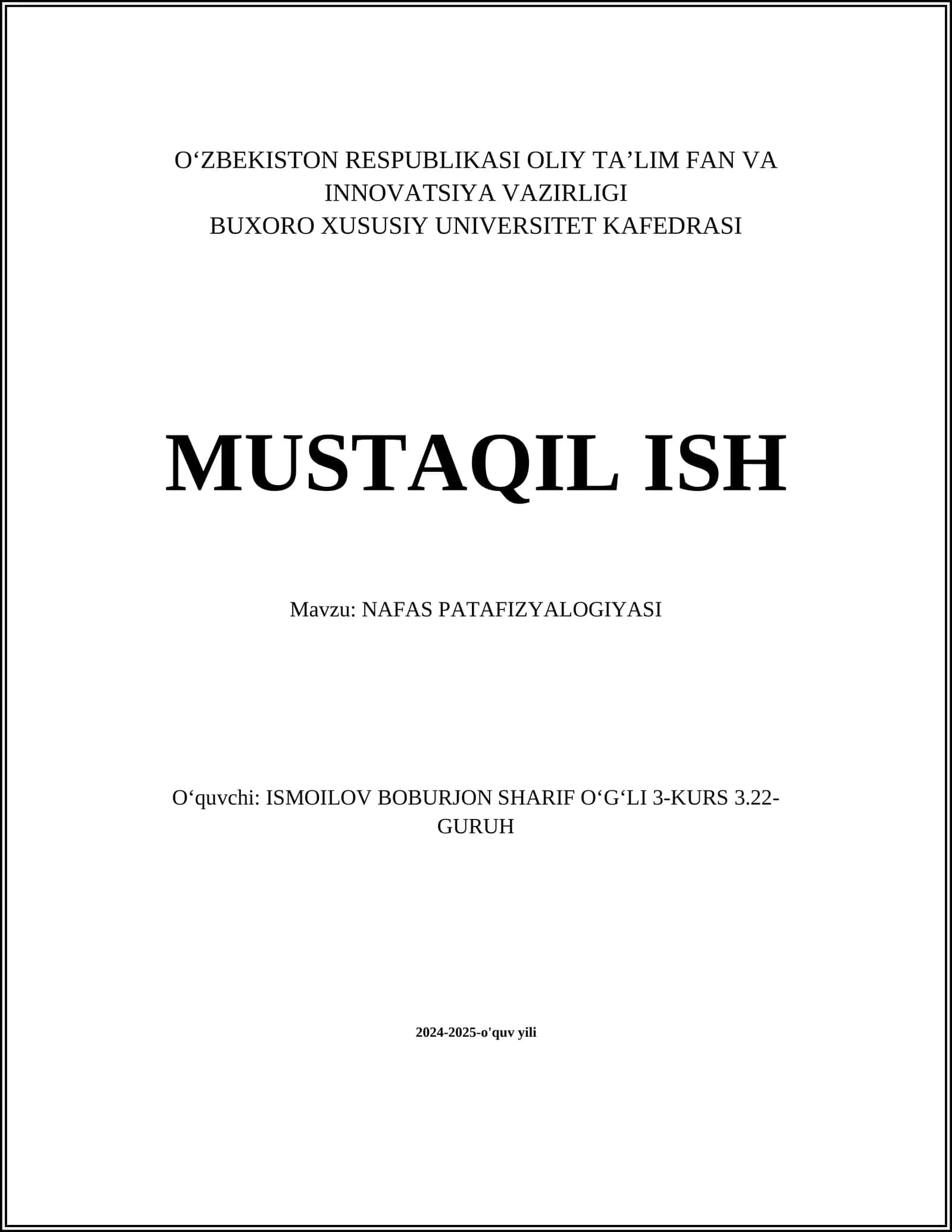 NAFAS PATAFIZYALOGIYASI 1