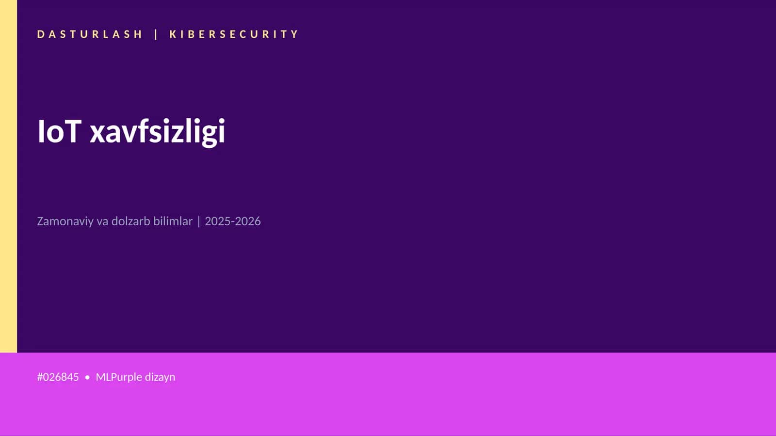 IoT xavfsizligi 1