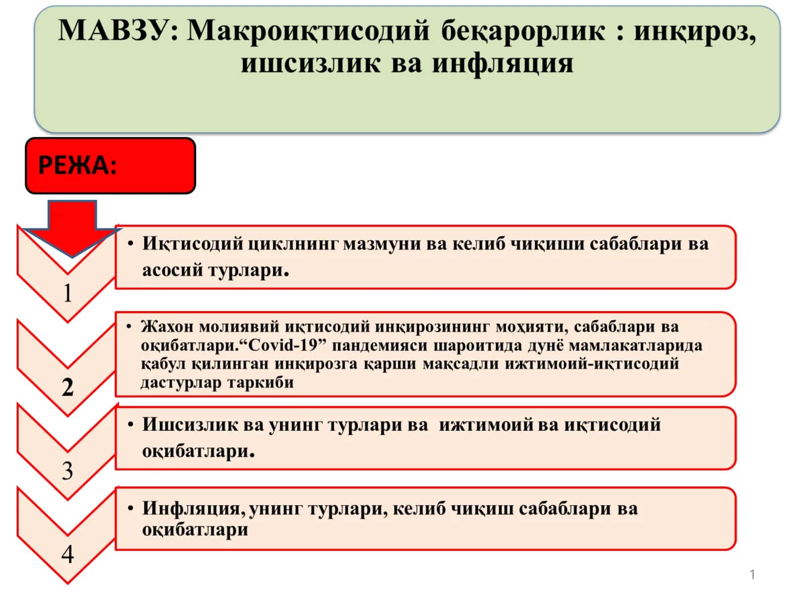 Иқтисодий цикл 1