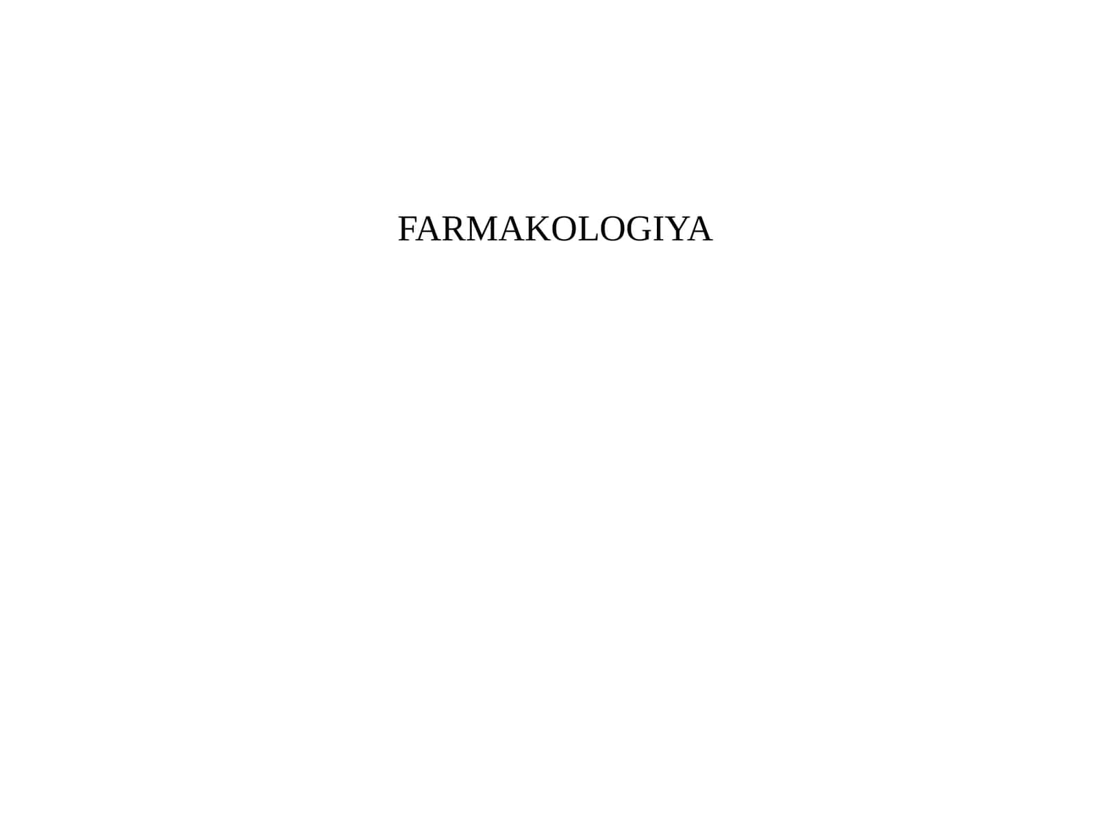 Sodda jonivorlarga qarshi vositalar.Sulfanilamidlarprepartlari 1