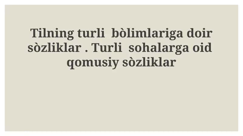 Lingvistik leksikografiya lug'atlari 1