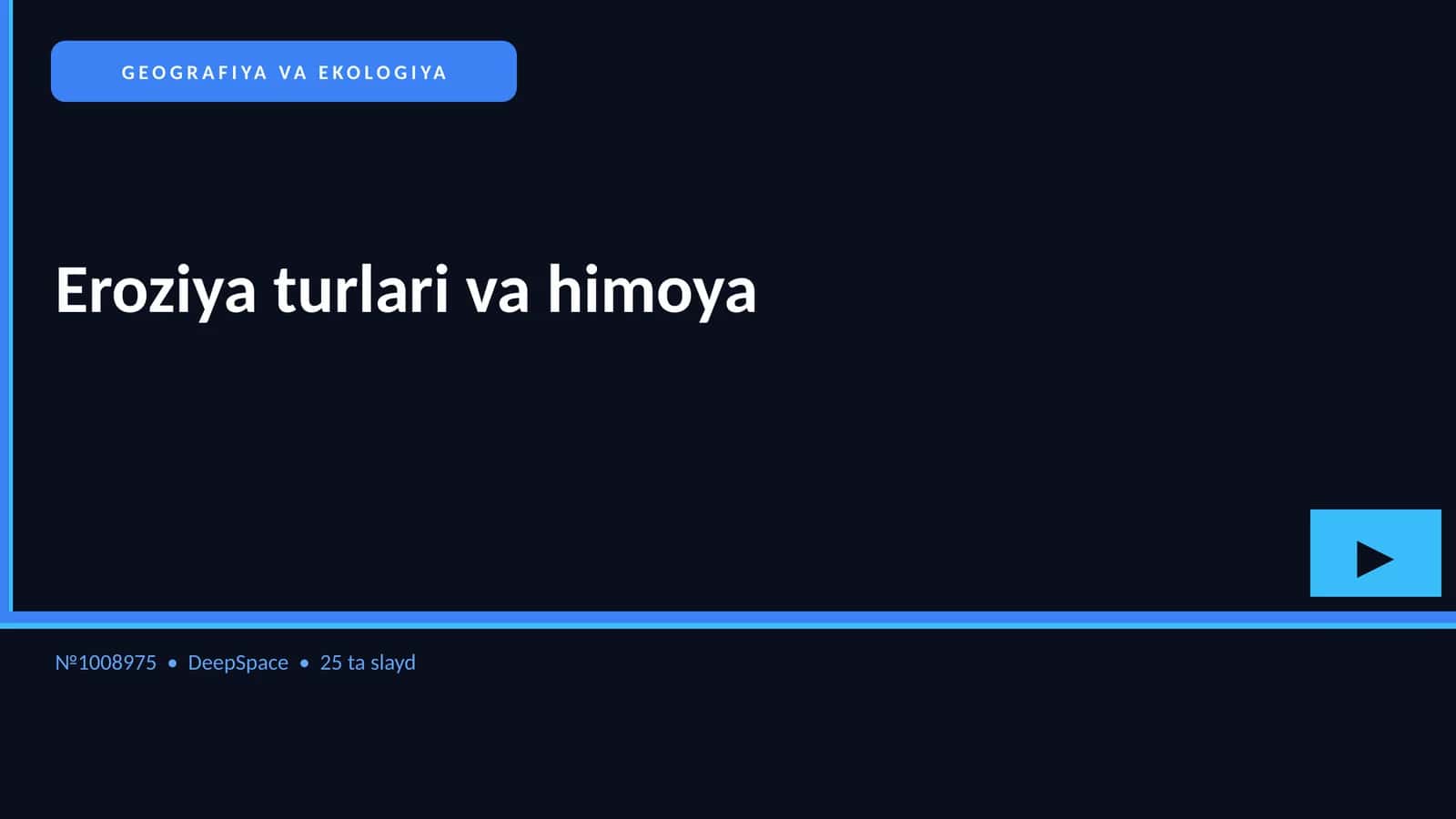 Eroziya turlari va himoya 1