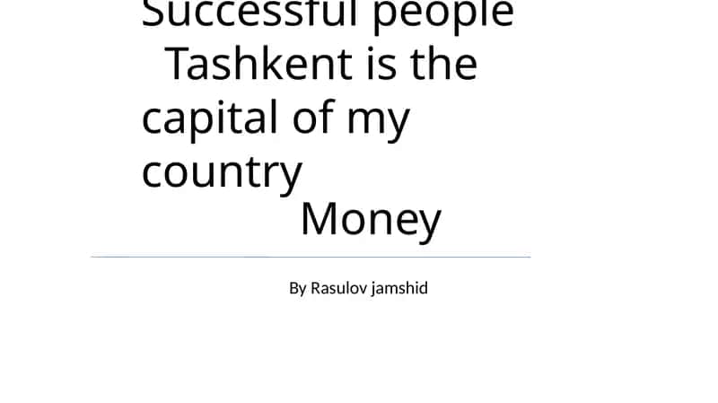 Successful people 1