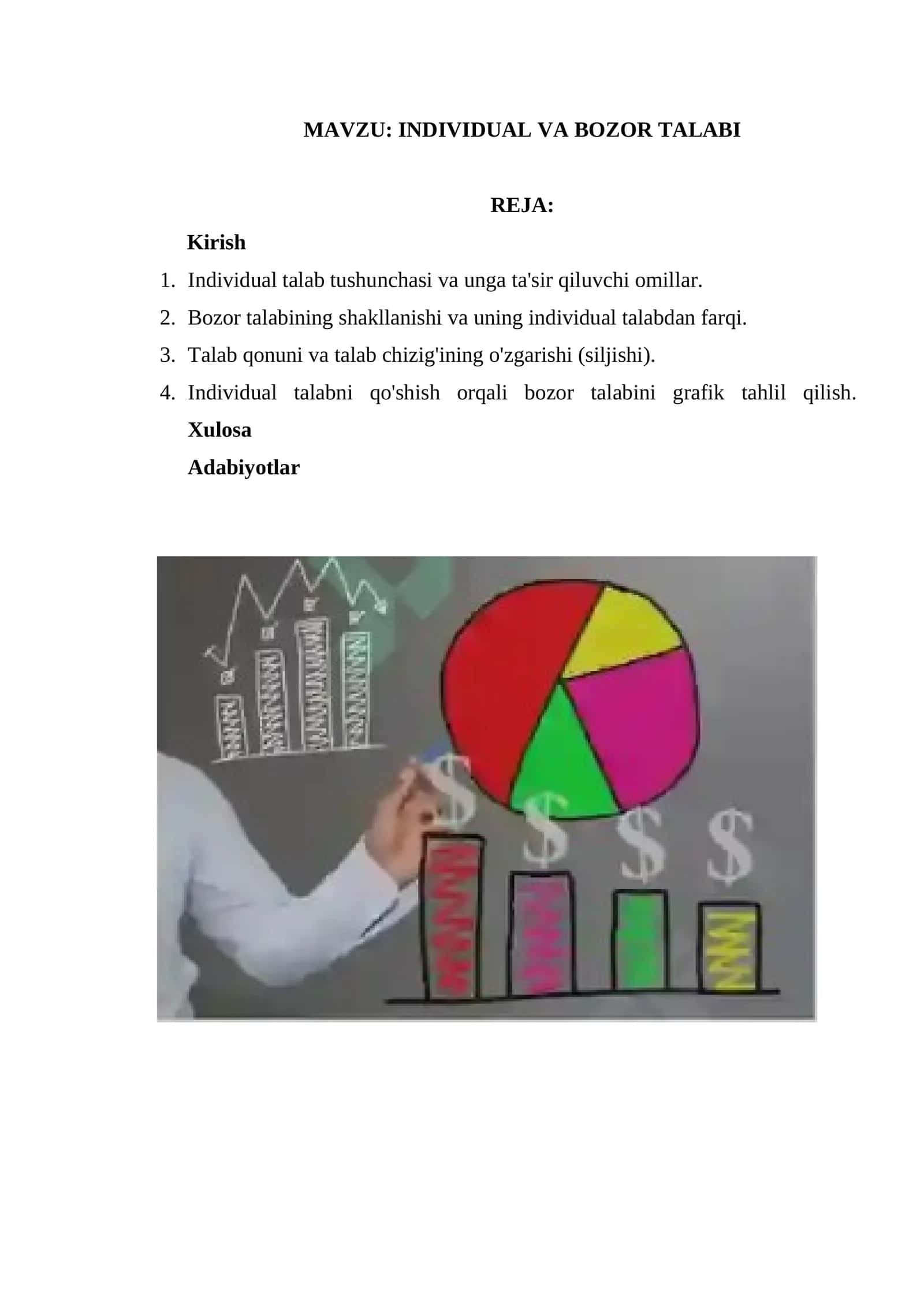Individual va bozor talabi 1