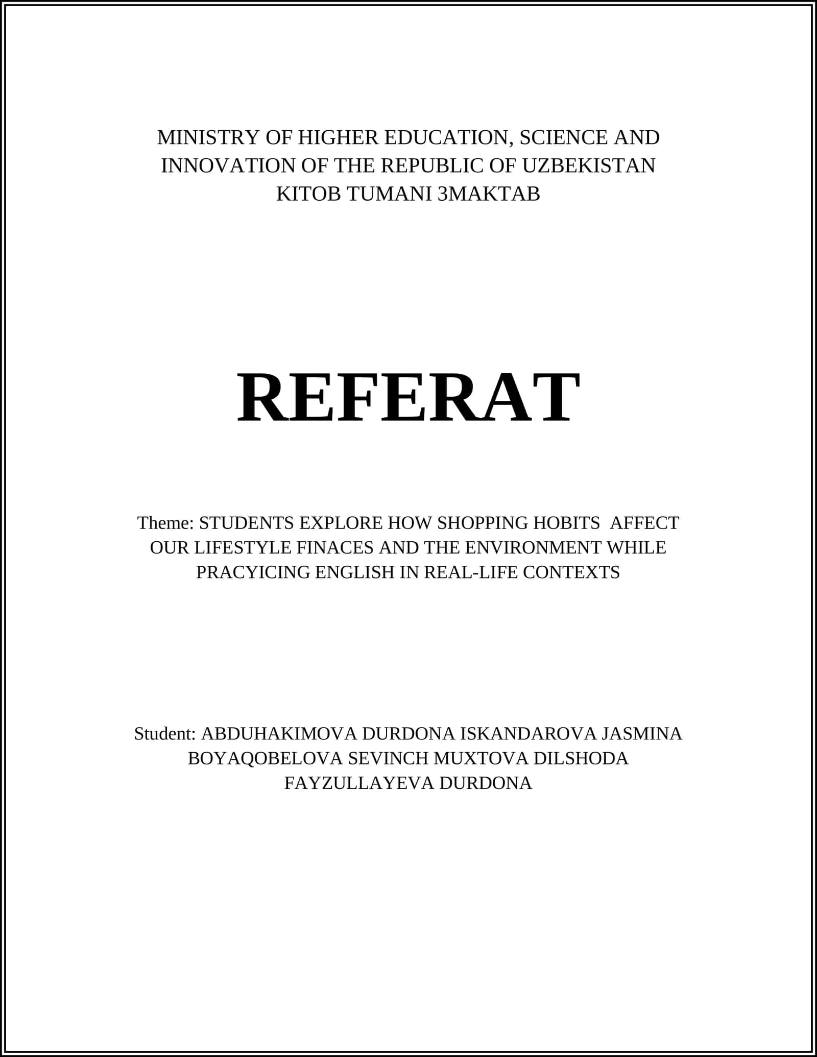 Kitob Tumani 3Maktab Referat 1