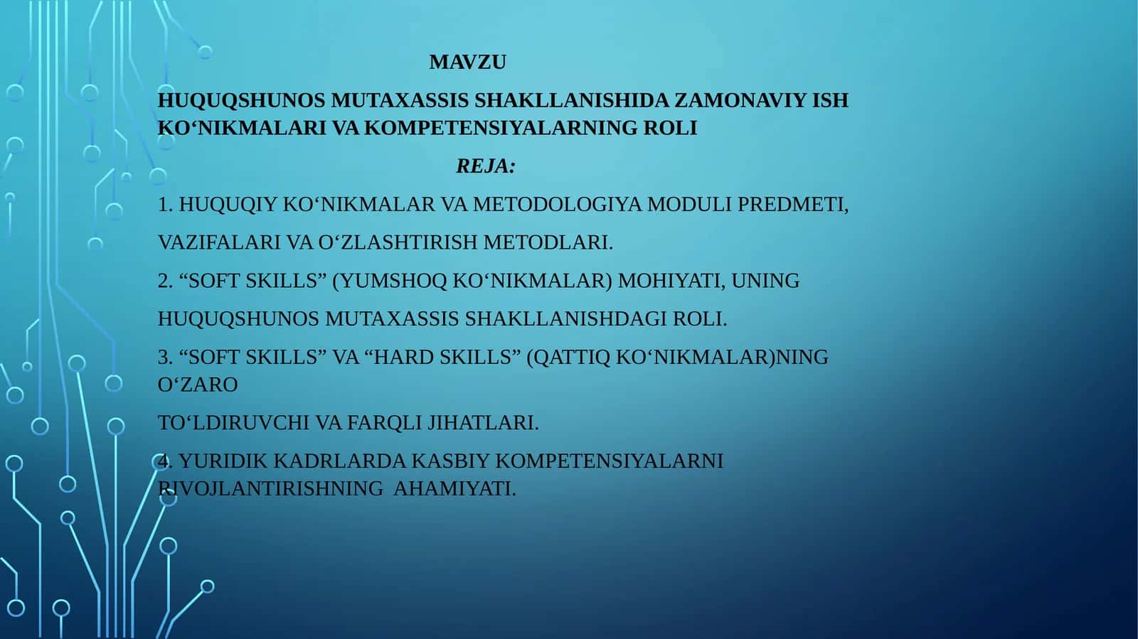 HUQUQSHUNOS MUTAXASSIS SHAKLLANISHIDA ZAMONAVIY ISH KO‘NIKMALARI VA KOMPETENSIYALARNING ROLI 1