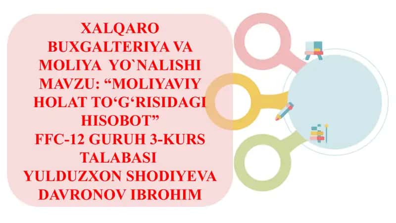 Moliyaviy hisobotning xalqaro standartlari 1