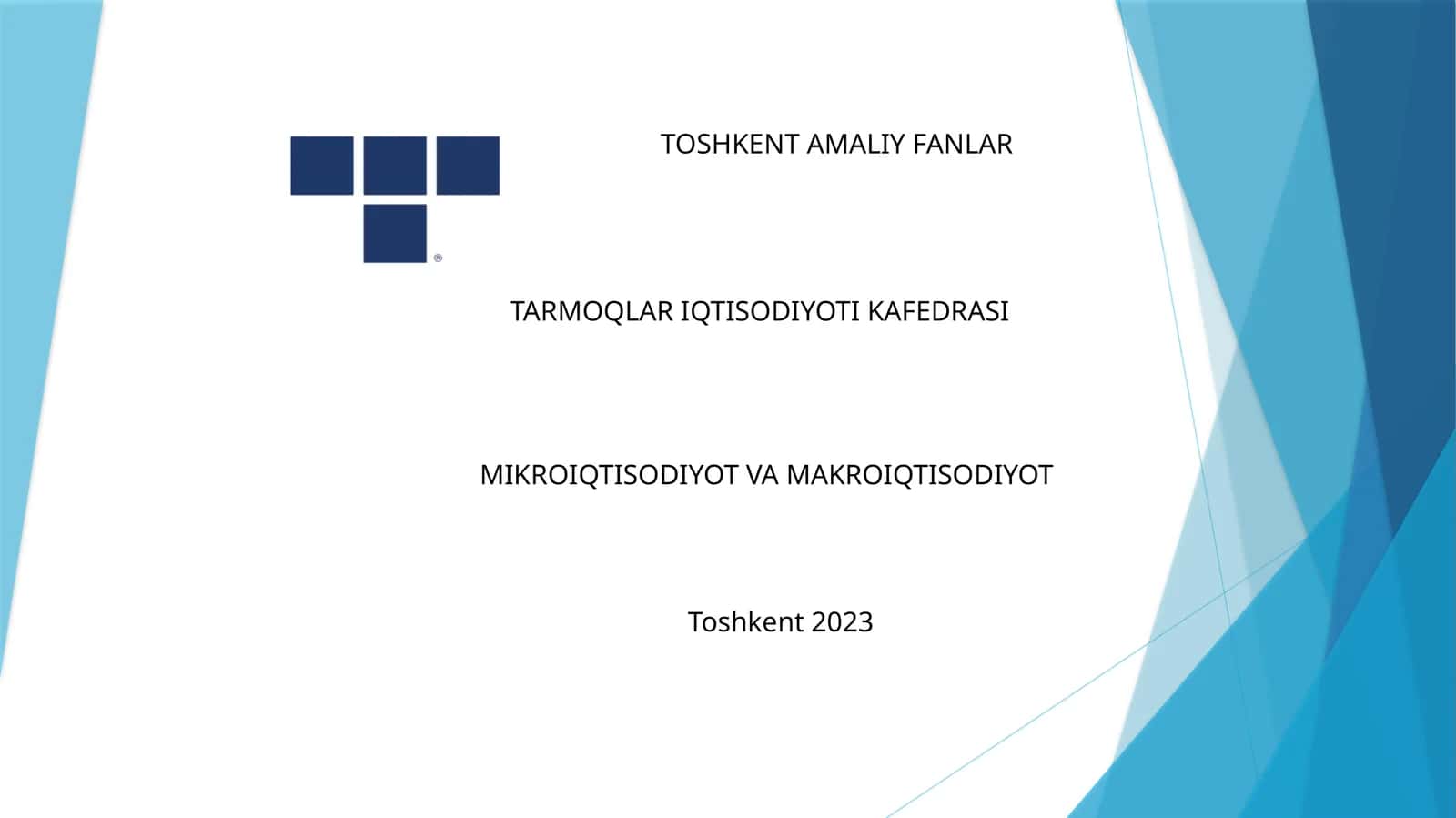 Микроиқтисодиёт ва макроиқтисодиёт 1