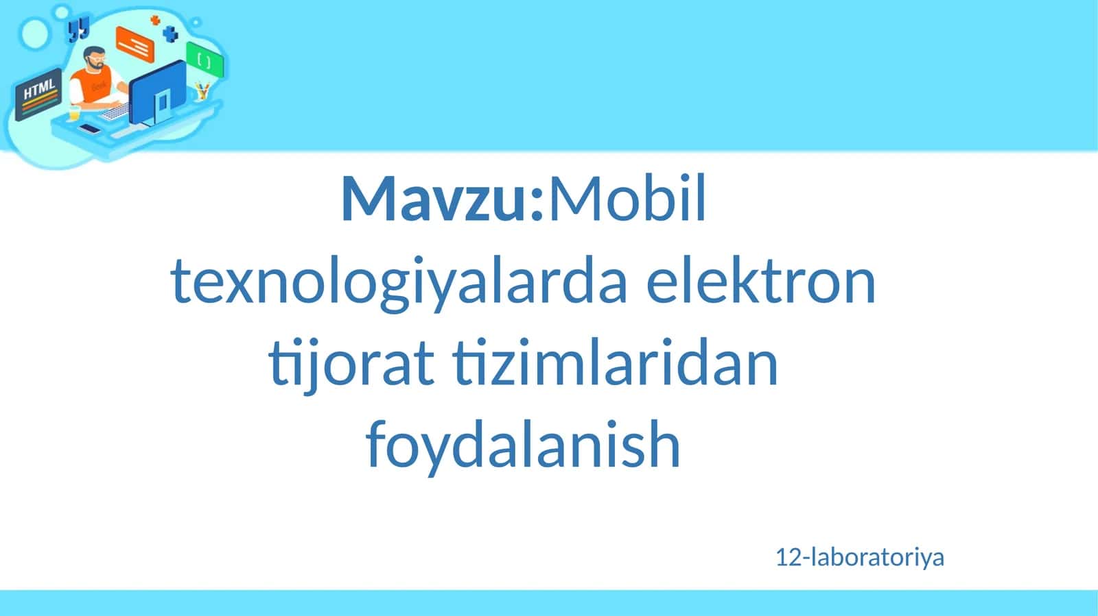 Mobil texnologiyalarda elektron tijorat tizimlaridan foydalanish 1