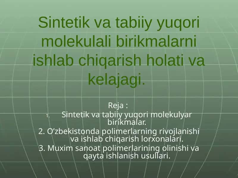 Polimerlar 1