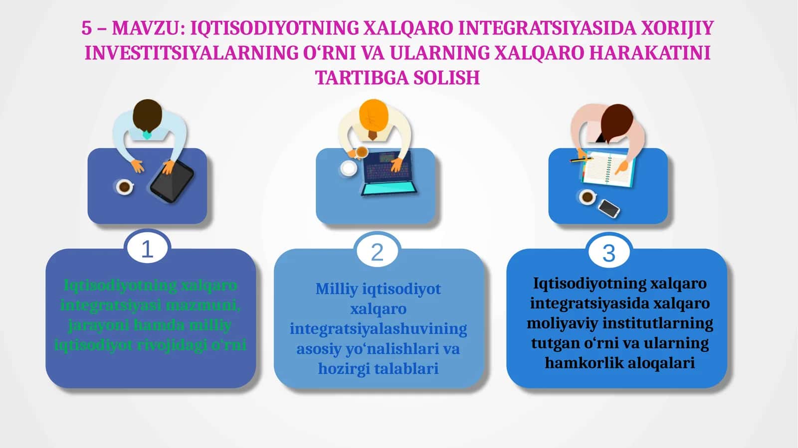 IQTISODIYOTNING XALQARO INTEGRATSIYASIDA XORIJIY INVESTITSIYALARNING O‘RNI VA ULARNING XALQARO HARAKATINI TARTIBGA SOLISH 1