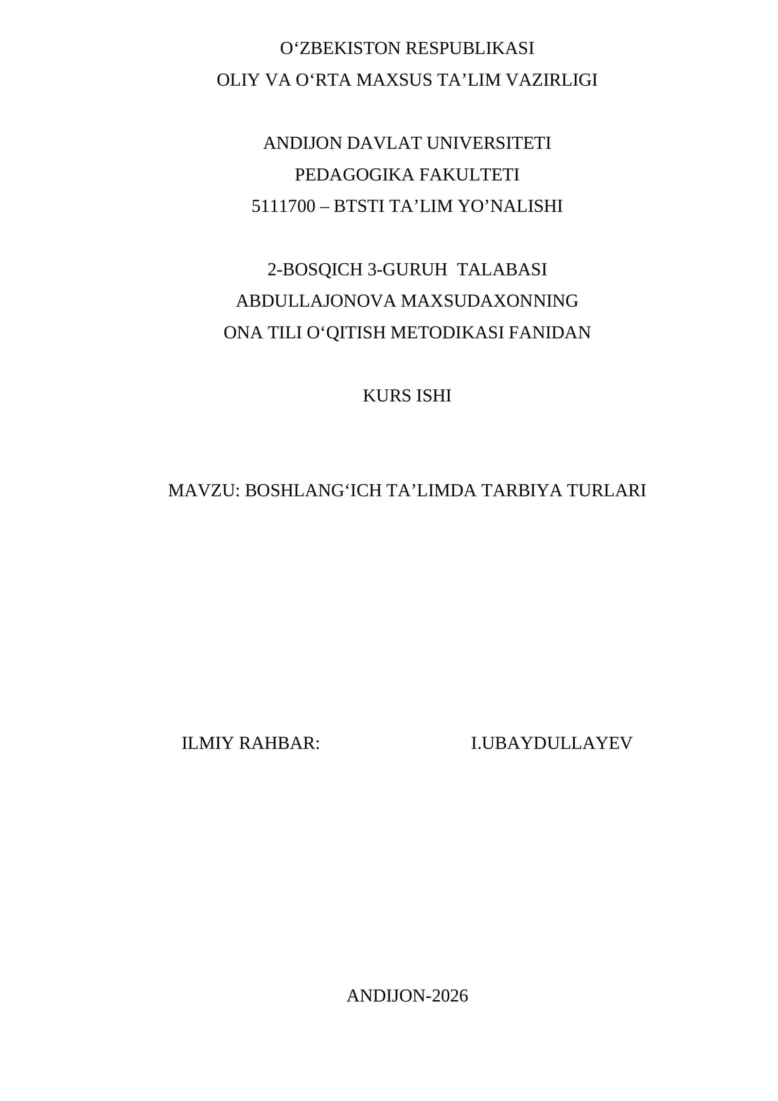 Aqliy va axloqiy tarbiya 1