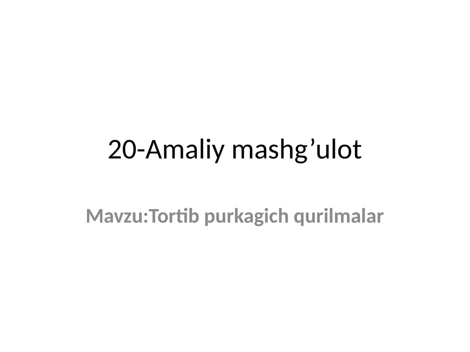 Tortib purkagich qurilmalar 1