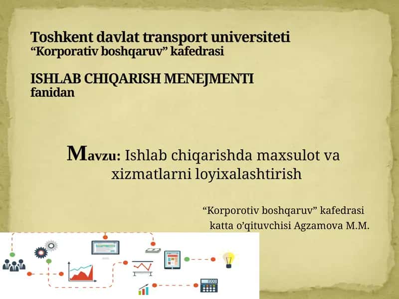 Ishlab chiqarish menejmenti 1