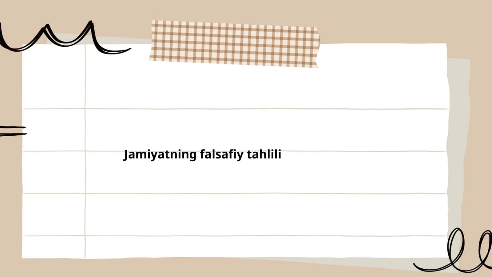 Jamiyatning falsafiy tahlili 1