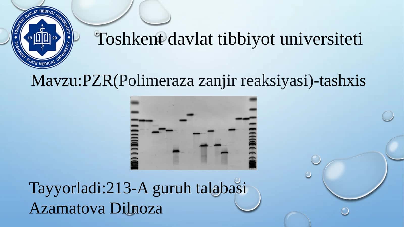 PZR(Polimerazazanjirreaksiyasi)-tashxis 1