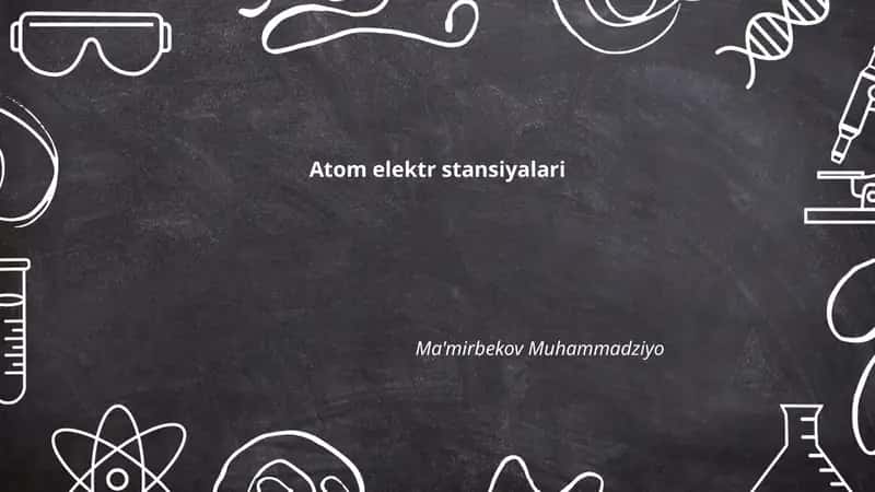 Atom elektr stansiyalari 1