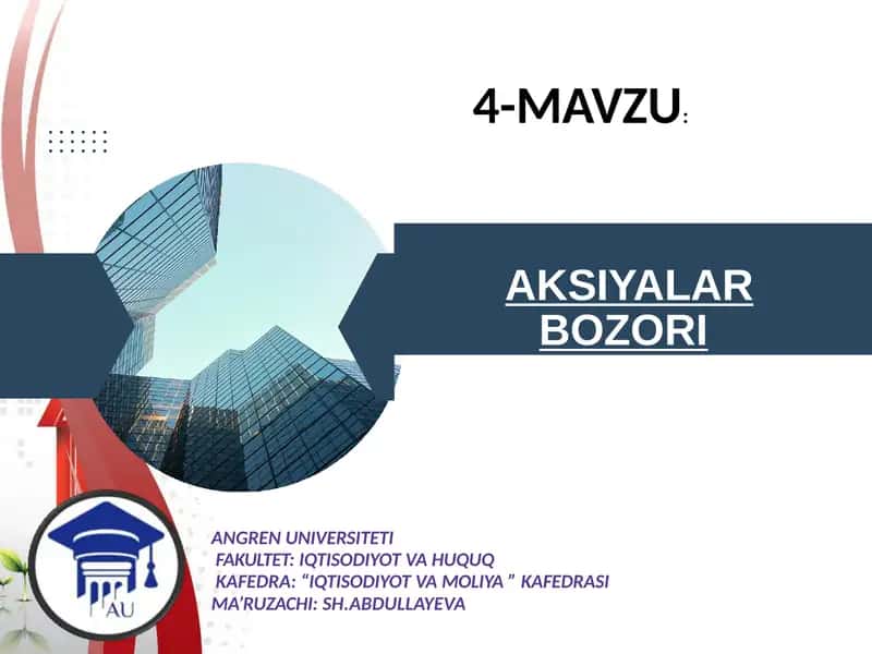 AKSIYALAR BOZORI 1