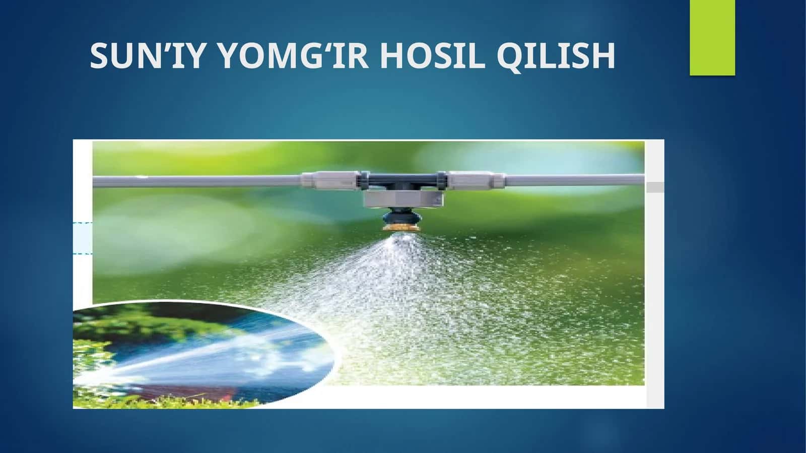 SUN’IY YOMG‘IR HOSIL QILISH 1