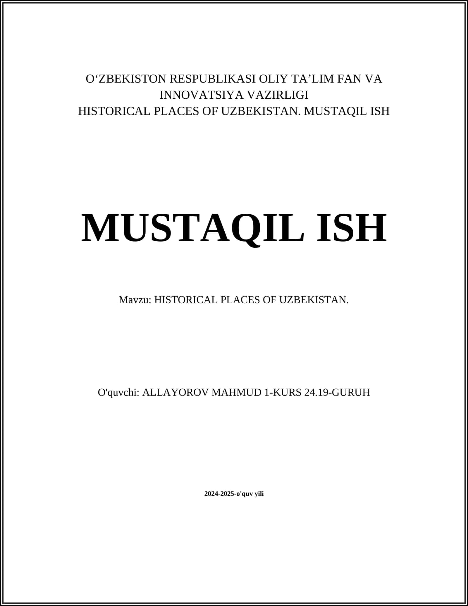 Amir Temur maqbarasi 1