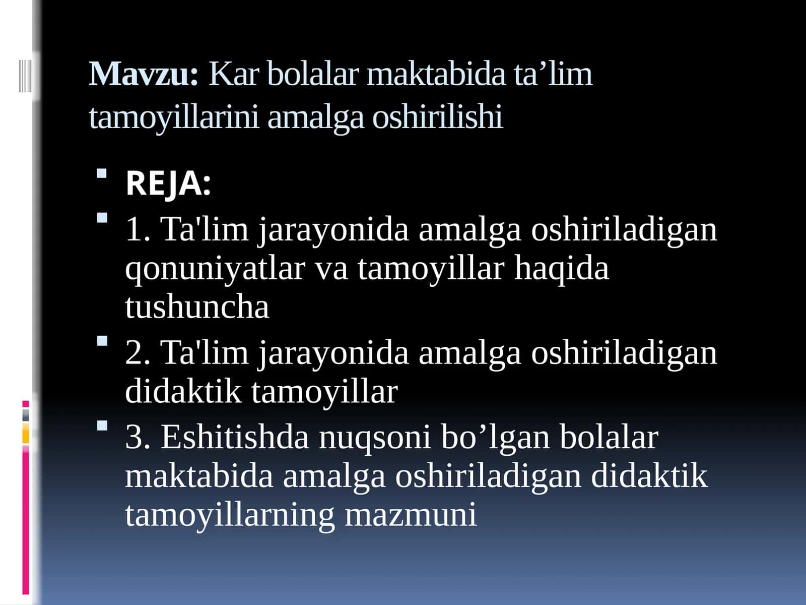 Didaktik tamoyillar 1
