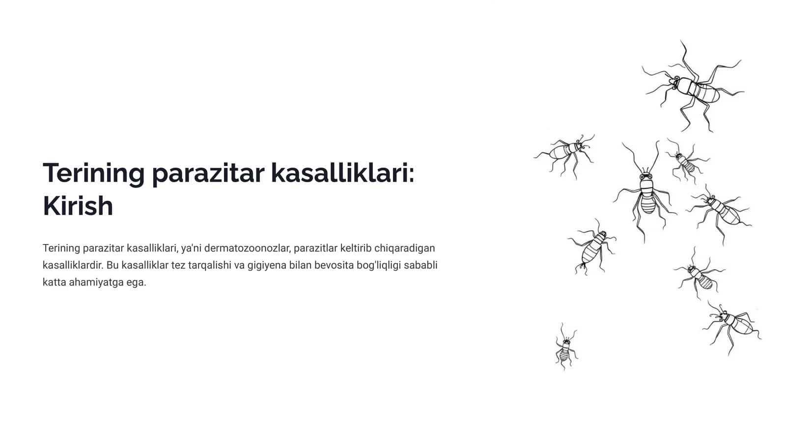 Terining parazitar kasalliklari: Kirish 1