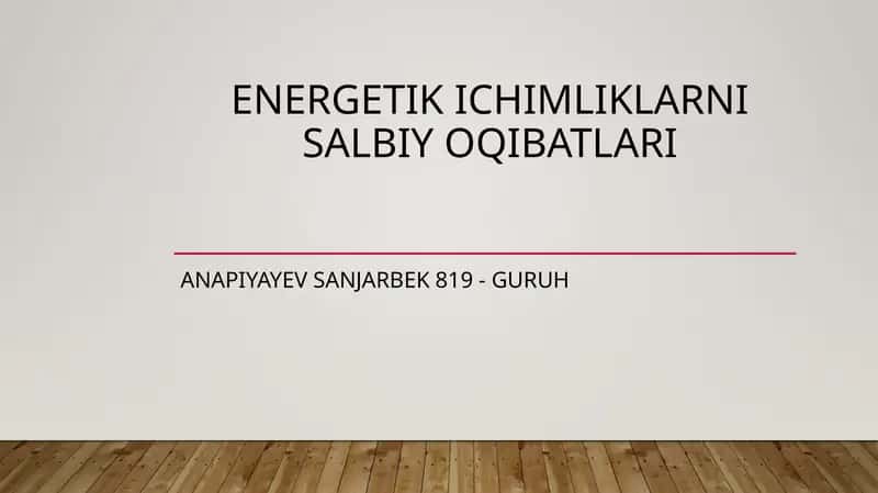 Quvvatli ichimliklar 1