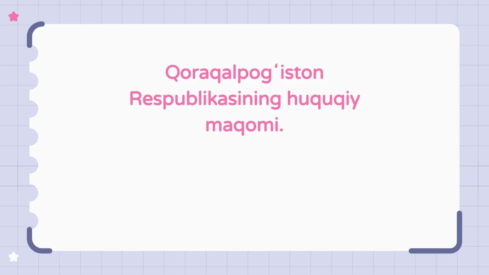 Qoraqalpogʻiston Respublikasi bilan tanishtirish 1