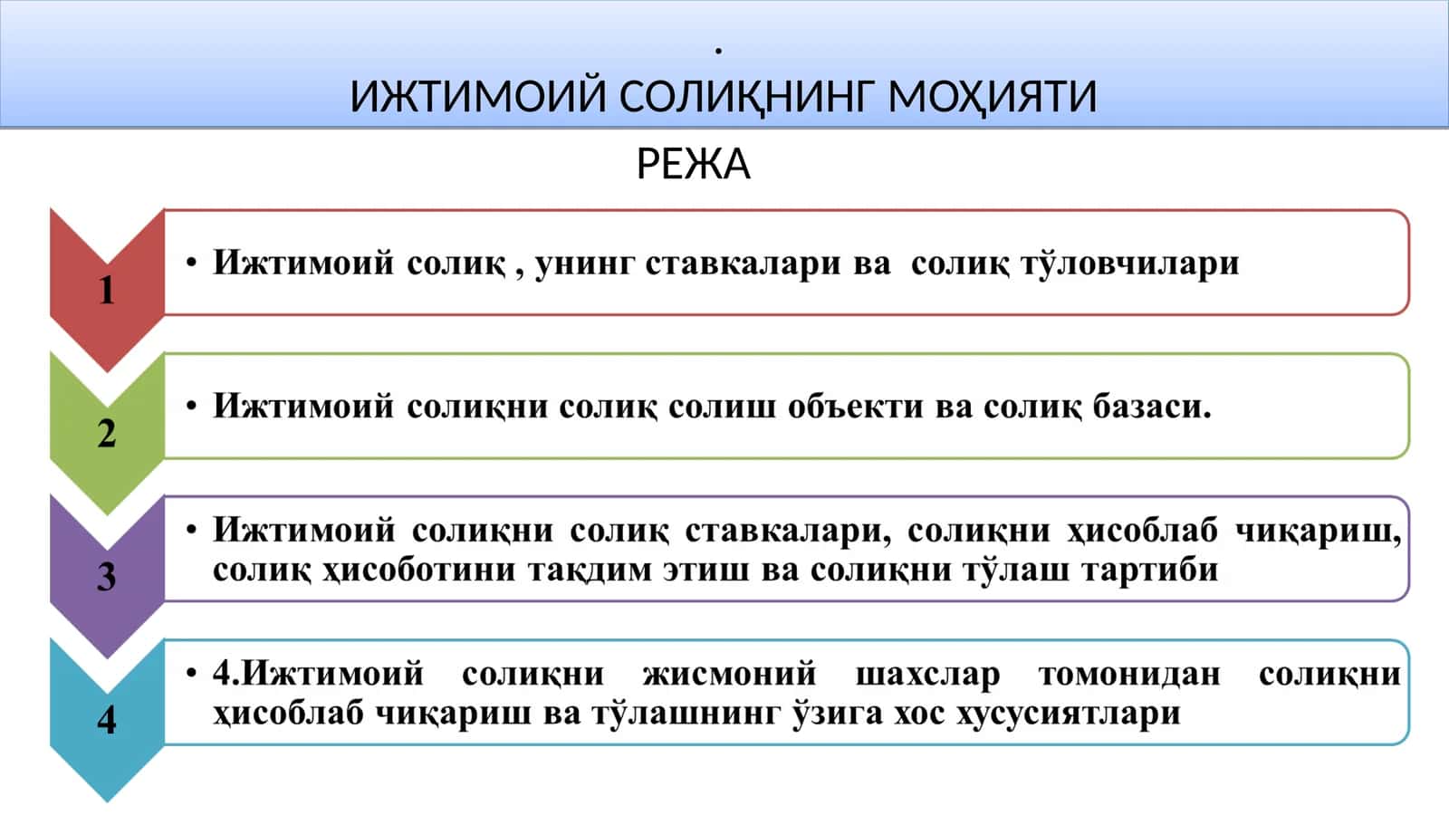 ИЖТИМОИЙ СОЛИҚНИНГ МОҲИЯТИ 1