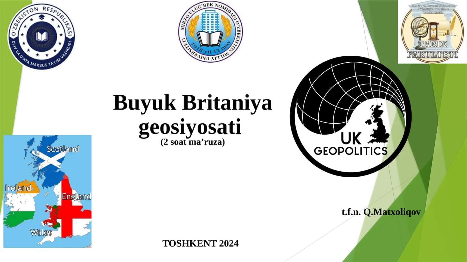 Buyuk Britaniya geosiyosati (2 soat ma’ruza) 1