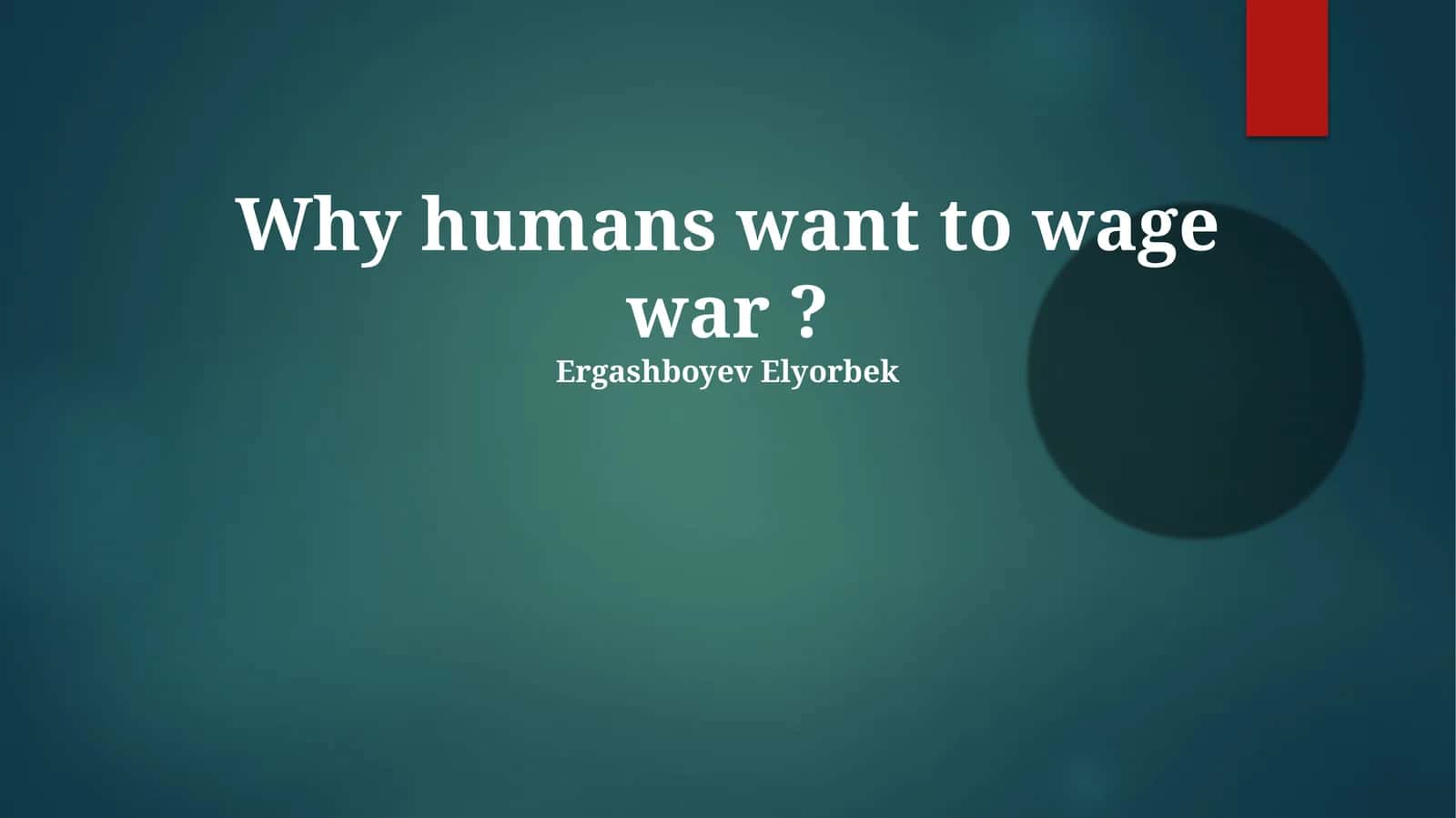 The Roots of Conflict: Unpacking the Drivers of War 1