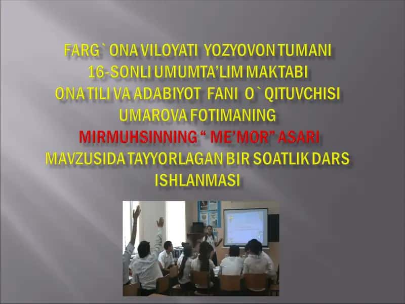 Oktabr- ona tili va adabiyot fanlari oyligi 1
