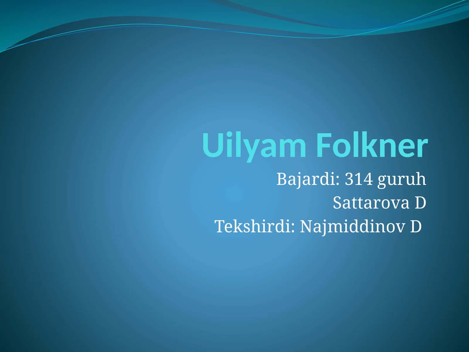 Uilyam Folkner 1