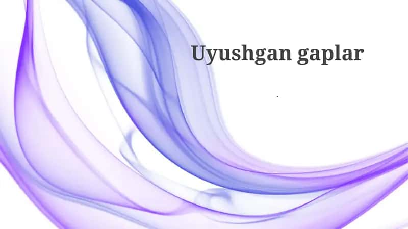 Uyushgan gaplar 1