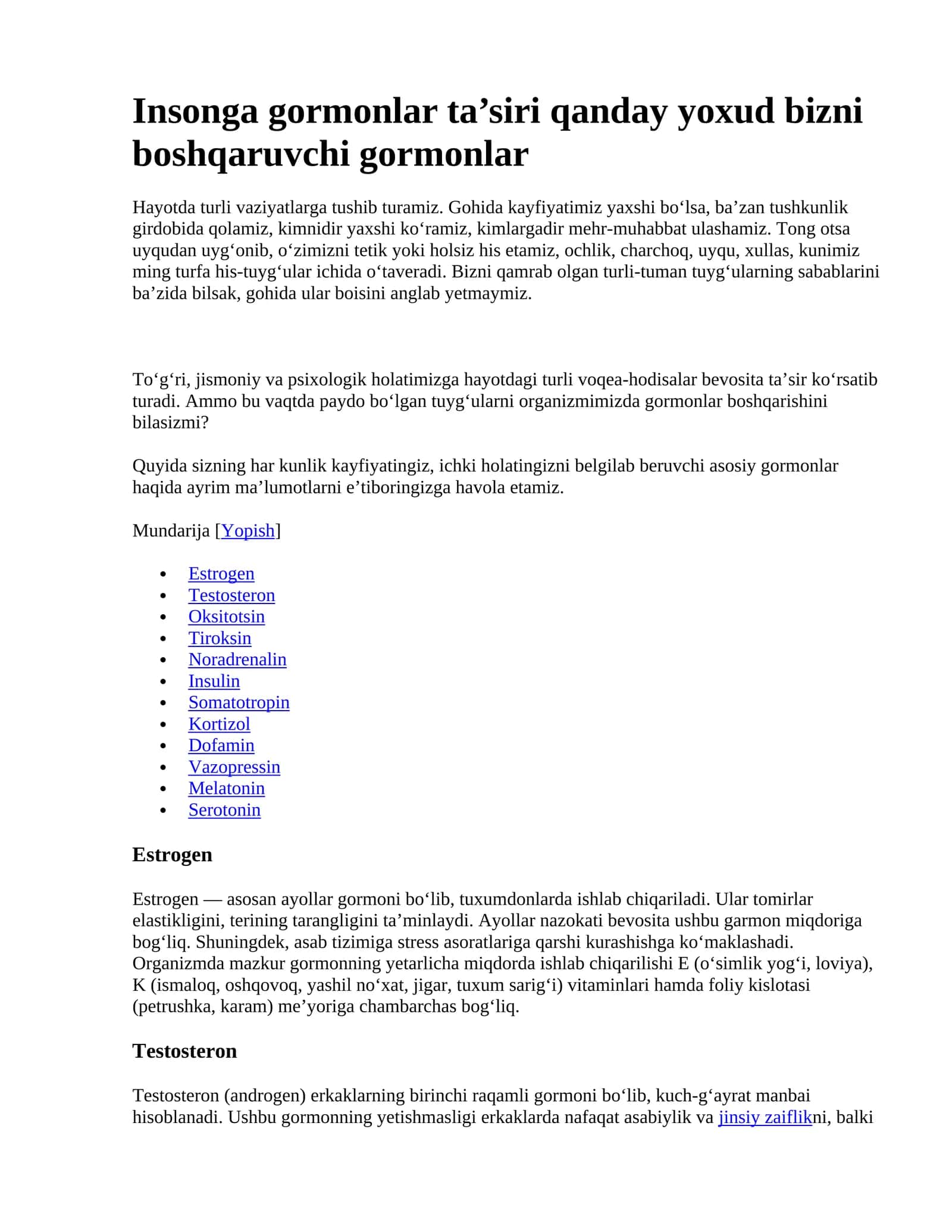 Insonga gormonlar ta’siri 1