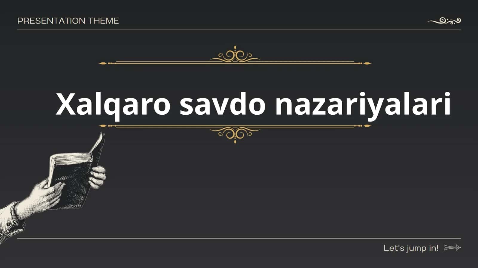Xalqaro savdo nazariyalari 1