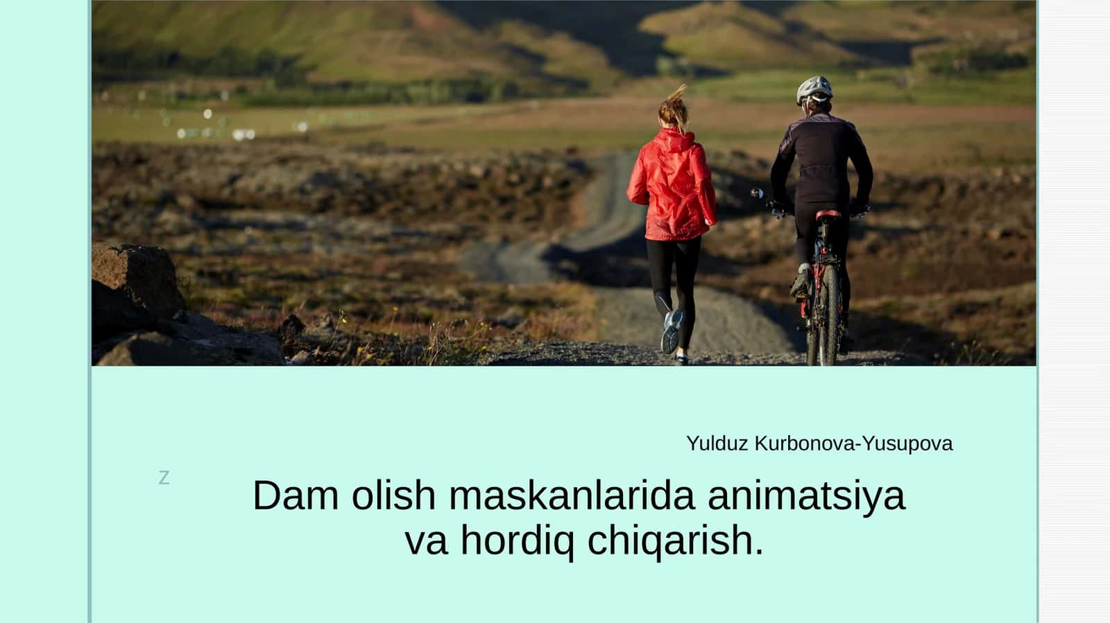 Dam olish maskanlarida animatsiyavahordiq chiqarish 1