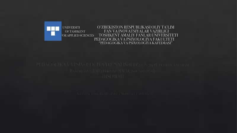 Amaliyotrahbari: Muqimova Mehrigul Farxod qizi 1