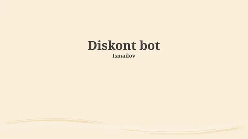 Diskont bot 1