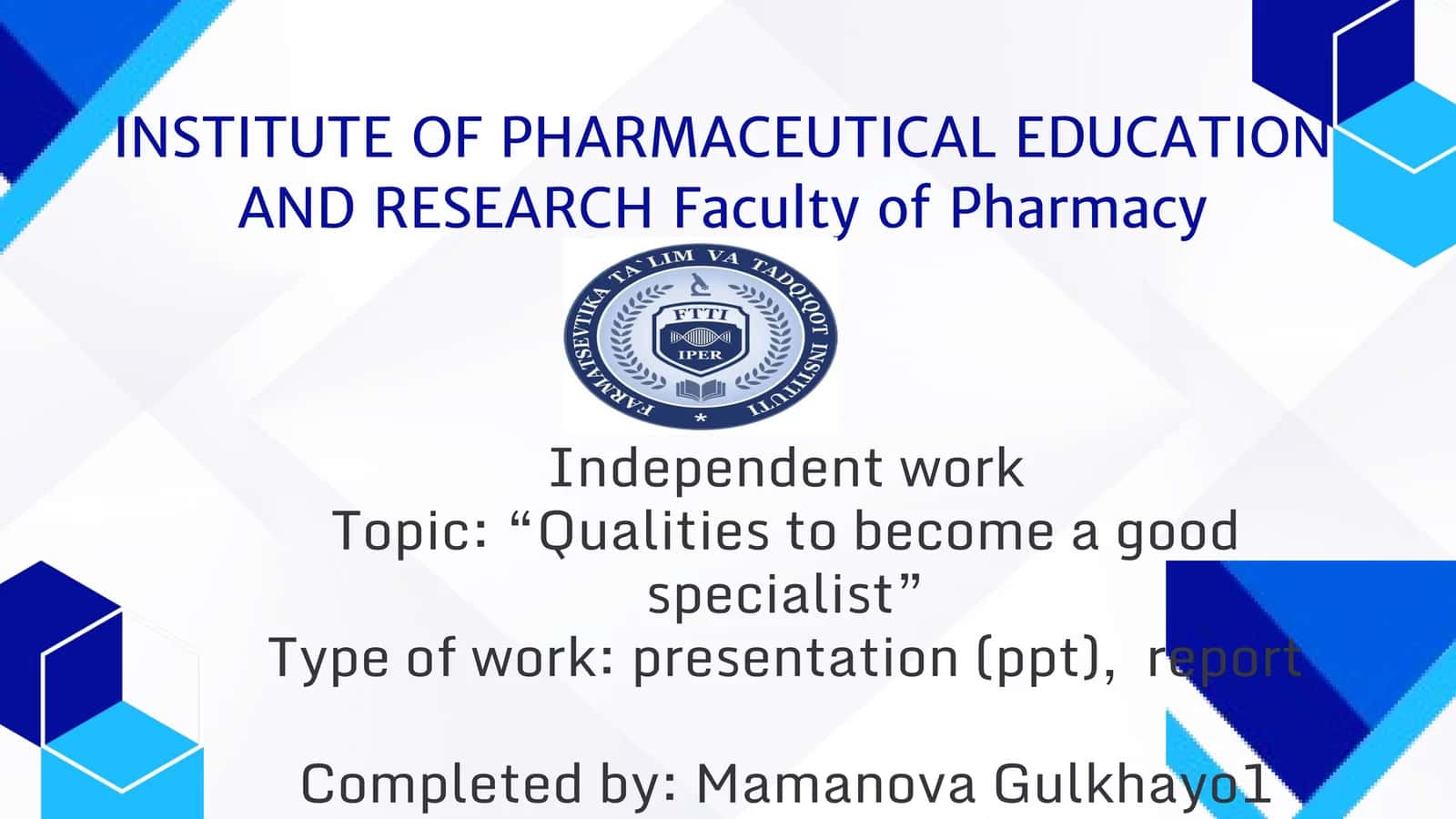 Qualities to become a good specialist 1